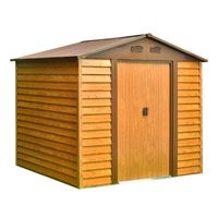 Metallgerätehaus "Sherwood", ca. 236 x 195 x 209 cm - Braun