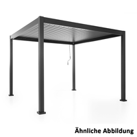 Alu Pergola mit beweglicher Entlüftung, ca. 300 x 390 x 230 cm - Anthrazit
