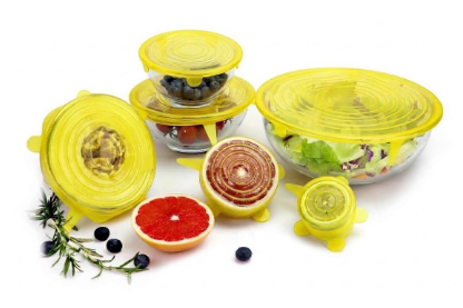 CASA ROYALE Silikondeckel 12er Set rund von CASA ROYALE