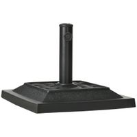 Schirmständer 12 kg, für Stangen Ø32, 38, 48 mm, wetterfest, Schwarz