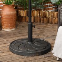 Sonnenschirmständer 18 kg Sonnenschirmfuß für Ø38/48 mm Schirmstange