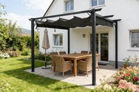 Pergola aus Aluminium ca. 295 x 295 x 225 cm - Anthrazit