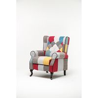 Skandinavischer Sessel "Pico" mit verstellbarer Rückenlehne, ca. 78 x 84 x 100,5 cm - Mehrfarbig