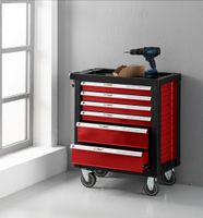 Werkstattwagen ca.77x47x90 cm, Rot, 6 Schubladen