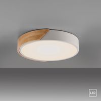 JUST LIGHT. LED Deckenleuchte BILA, 1xLED-Board/24W, 3000K, rund, Weiss