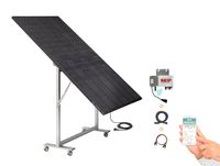 SolarScreen ECOmirrorPRO-445Wp-FBGG Hochformat, Bifacial, 7-stufig verstellbar, mit Rollen, BKW