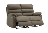 3tlg. Couchgarnitur gepolstert - Braun