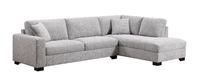 Ecksofa, ca. 308 x 207 x 91 cm - Hellgrau