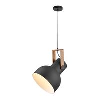 Pendelleuchte CUP 2.0, 1xE27 max. 60Watt exkl., höhenverstellbar, IP20, Schwarz