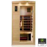 Infrarotkabine PIERSON PRO 100x100 cm, 3 DUO-Vollspektrumstrahler, 1 Person