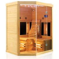 Infrarotsauna OTTAWA 140x120 cm, 6 Vollspektrumstrahler, 1-2 Personen