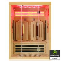 Infrarotkabine SALTCOATS 135x105 cm, 4 Vollspektrumstrahler, 2 Personen