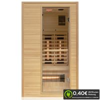 Infrarotkabine CALGARY 115x105 cm, 5 Vollspektrumstrahler, 1-2 Personen