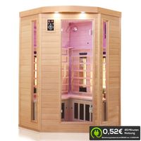 Infrarotkabine LAKEFIELD 3 140x140 cm, 5 Vollspektrumstrahler, 2-3 Personen
