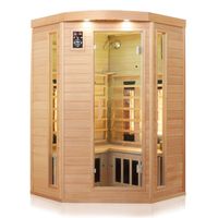 Infrarotkabine LAKEFIELD 3 140x140 cm, 5 Vollspektrumstrahler, 2-3 Personen