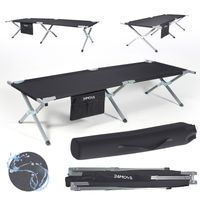 Feldbett Campingbett bis 180 kg In-und Outdoor Camping faltbar, inkl. Tragetasche, 190 x 63 x 42cm