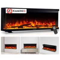 KAMINIO Elektrokamin LEA - Elektrischer 3-in-1 Kamin mit Panoramaview - 50 Zoll