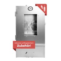 Räucherofen mit umfangreichem Zubehör, Räucherschrank mit 3 Etagen