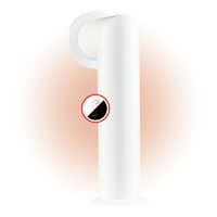 KAMINIO Ofenrohr MAX für Elektrokamine - Nachbildung eines Schornsteins mit Rosette - Weiß