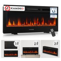 KAMINIO Elektrokamin MARLON - Elektrischer 3-in-1 Kamin - 42 Zoll