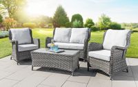 11tlg. Dining Sitzgruppe Gartenset BOCA aus Aluminium inkl. Polsterauflage