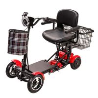E-Scooter mit Tasche und Korb Rot  AT52317 R faltbar