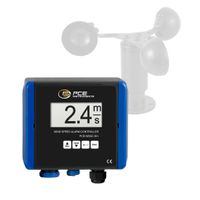 Windgeschwindigkeitsmesser kabelgebunden mit Datenlogger 24V PCE-WSAC 50+ 24