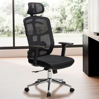 Bürostuhl Schreibtischstuhl Mesh Schwarz Drehstuhl Ergonomisch 120 kg