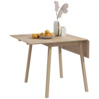 Esstisch klappbar, Küchentisch für 2-4 Personen, Klapptisch Holz Natur