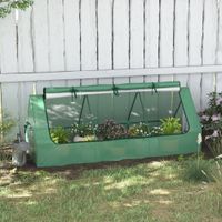Mini Gewächshaus Frühbeet mit UV-Schutz für Garten, Balkon, Grün