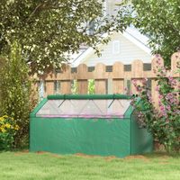Gewächshaus Tomatenhaus mit UV-beständige Folie Grün 180x92x92cm