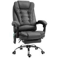Massage-Bürostuhl, Ergonomisch Schreibtischstuhl mit Liegefunktion