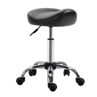 Rollhocker Höhenverstellbar Arbeitshocker mit Rädern für Massage Schwarz