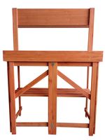 Pflanztisch aus Tannenholz mit Zinkplatte , ca. 97 x 45 x 128 cm - Braun