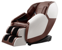 Massagesessel mit Schwerelosigkeits-Funktion, ca. 145 x 75 x 101 cm – Braun / Weiß