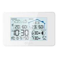 LCD Funk-Wetterstation mit Außensenor Wecker Funkuhr Kalender Vorhersage Hygro