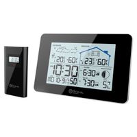 LCD Funk-Wetterstation mit Außensenor Wecker Funkuhr Kalender Vorhersage Hygro