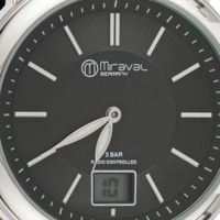 Miraval Funk-Armbanduhr mit Lederarmband Funkuhr 42 mm Leder 20 mm Funksignal