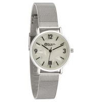 Miraval Danebarmbanduhr mit Datumsanzeige Edelstahlarmband 33 mm