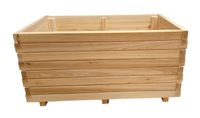Holz-Hochbeet aus Tannenholz, ca. 80 x 50 x 39 cm - Natur 