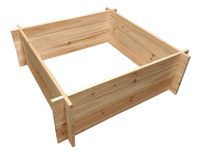 Holzbeet aus Tannenholz, ca. 99 x 99 x 34 cm - Natur 