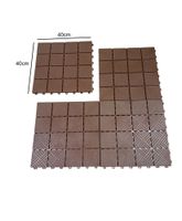 Universal-Bodenplatten aus Kunststoff, ca. 40 x 40 x 2 cm, 14er-Set - Schwarz / Braun / Grau