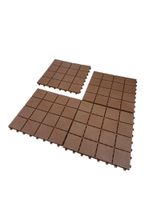 Universal-Bodenplatten aus Kunststoff, ca. 40 x 40 x 2 cm, 14er-Set - Schwarz / Braun / Grau