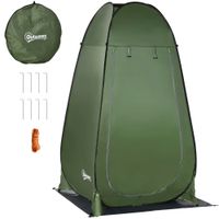 Pop up Duschzelt Toilettenzelt Camping Umkleidezelt mobil Dunkelgrün