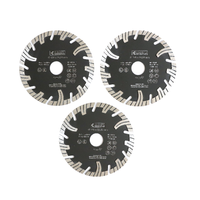 Diamant-Trennscheibe Ø125 mm, Twill und feine Welle 3 tlg. 