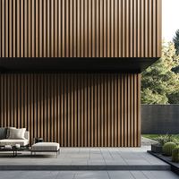 HOME DELUXE WPC Fassadenverkleidung DUVAR – Teak 4 m²