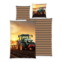 YC Traktor Bettwäsche Größe 80x80 + 135x200 cm