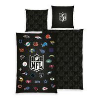 NFL Bettwäsche Größe 80x80 + 135x200 cm