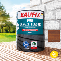 PUR Langzeitlasur kastanie 5L 2er- Set