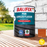 BAUFIX PUR Langzeitlasur, ca. 5 Liter, 2er-Set